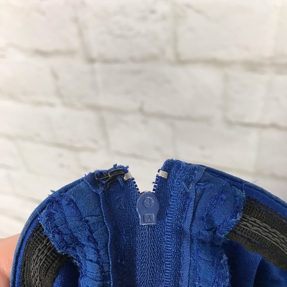 Lillie Rubin Ombré Silk Asymmetrical Cocktail Gown - Picture 7 of 8